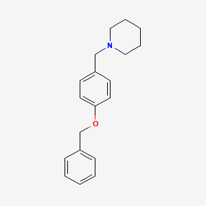molecular formula C19H23NO B5731566 1-[4-(benzyloxy)benzyl]piperidine 