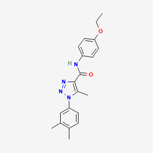 molecular formula C20H22N4O2 B5731576 1-(3,4-dimethylphenyl)-N-(4-ethoxyphenyl)-5-methyl-1H-1,2,3-triazole-4-carboxamide 
