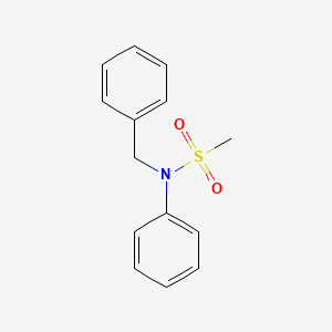 molecular formula C14H15NO2S B5731584 N-benzyl-N-phenylmethanesulfonamide 