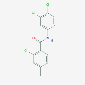 molecular formula C14H10Cl3NO B5731609 2-chloro-N-(3,4-dichlorophenyl)-4-methylbenzamide 