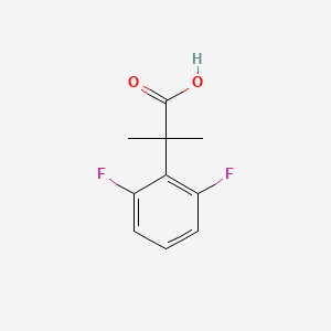 molecular formula C10H10F2O2 B573162 2-(2,6-二氟苯基)-2-甲基丙酸 CAS No. 1216838-87-7