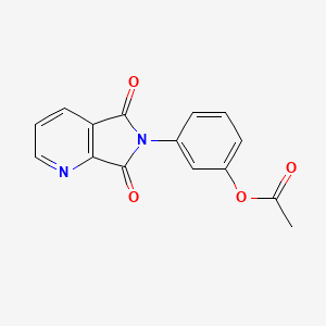 3-(5,7-dioxo-5,7-dihydro-6H-pyrrolo[3,4-b]pyridin-6-yl)phenyl acetate