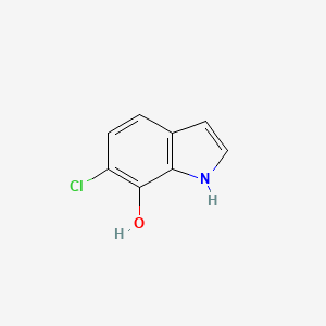 molecular formula C8H6ClNO B573165 6-chloro-1H-indol-7-ol CAS No. 1227511-65-0