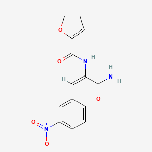N-[1-(aminocarbonyl)-2-(3-nitrophenyl)vinyl]-2-furamide