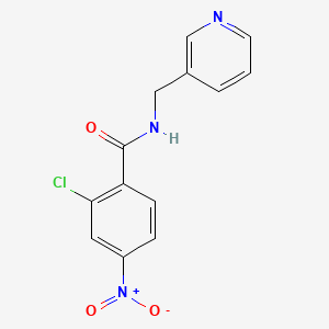 molecular formula C13H10ClN3O3 B5731687 2-chloro-4-nitro-N-(3-pyridinylmethyl)benzamide 