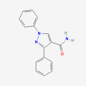 molecular formula C16H13N3O B5731696 1,3-diphenyl-1H-pyrazole-4-carboxamide CAS No. 125103-40-4