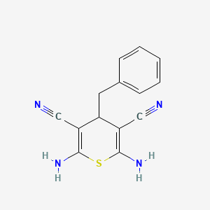 2,6-diamino-4-benzyl-4H-thiopyran-3,5-dicarbonitrile