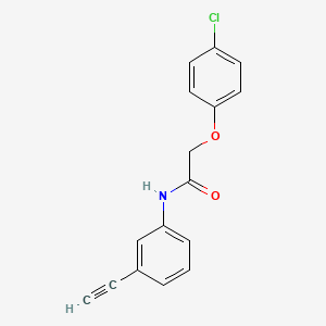 molecular formula C16H12ClNO2 B5731752 2-(4-chlorophenoxy)-N-(3-ethynylphenyl)acetamide 