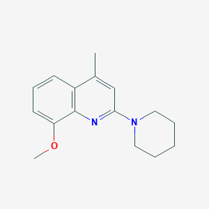 8-methoxy-4-methyl-2-(1-piperidinyl)quinoline