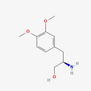 molecular formula C11H17NO3 B573183 (R)-beta-(3,4-Dimethoxyphenyl)alaninol CAS No. 163957-35-5