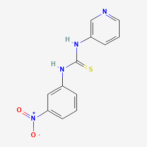 molecular formula C12H10N4O2S B5731834 N-(3-nitrophenyl)-N'-3-pyridinylthiourea 