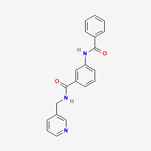 molecular formula C20H17N3O2 B5731840 3-(benzoylamino)-N-(3-pyridinylmethyl)benzamide 