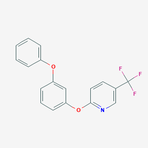 molecular formula C18H12F3NO2 B5731847 2-(3-phenoxyphenoxy)-5-(trifluoromethyl)pyridine 