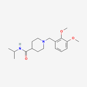 molecular formula C18H28N2O3 B5731851 1-(2,3-dimethoxybenzyl)-N-isopropyl-4-piperidinecarboxamide 