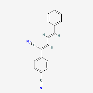 4-(1-cyano-4-phenyl-1,3-butadien-1-yl)benzonitrile