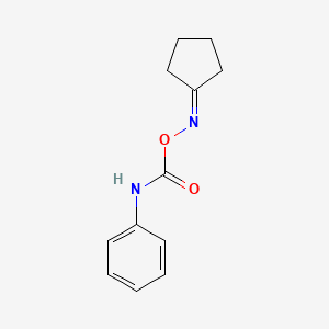 molecular formula C12H14N2O2 B5731889 cyclopentanone O-(anilinocarbonyl)oxime CAS No. 5231-04-9