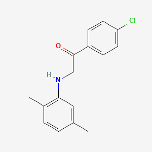 1-(4-chlorophenyl)-2-[(2,5-dimethylphenyl)amino]ethanone