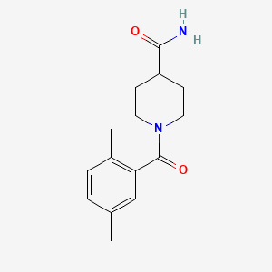 molecular formula C15H20N2O2 B5731925 1-(2,5-dimethylbenzoyl)-4-piperidinecarboxamide 