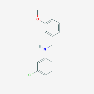 molecular formula C15H16ClNO B5731935 (3-chloro-4-methylphenyl)(3-methoxybenzyl)amine 