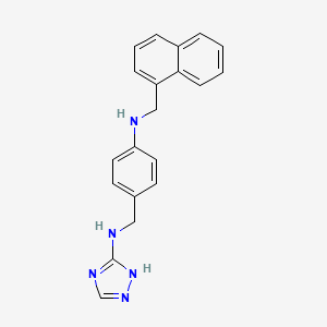 N-{4-[(1-naphthylmethyl)amino]benzyl}-1H-1,2,4-triazol-5-amine