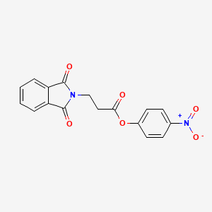 molecular formula C17H12N2O6 B5732028 4-nitrophenyl 3-(1,3-dioxo-1,3-dihydro-2H-isoindol-2-yl)propanoate 