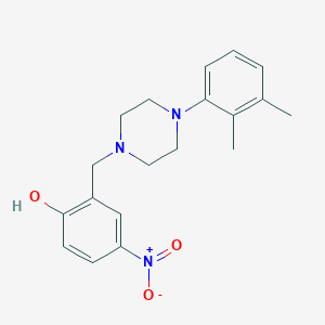 molecular formula C19H23N3O3 B5732071 2-{[4-(2,3-dimethylphenyl)-1-piperazinyl]methyl}-4-nitrophenol 
