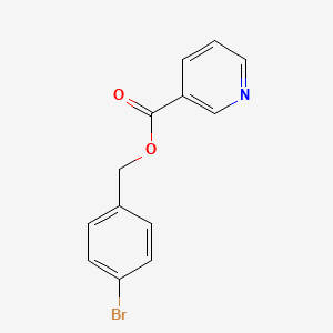molecular formula C13H10BrNO2 B5732084 4-bromobenzyl nicotinate 
