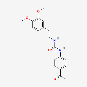 molecular formula C19H22N2O4 B5732090 N-(4-acetylphenyl)-N'-[2-(3,4-dimethoxyphenyl)ethyl]urea 
