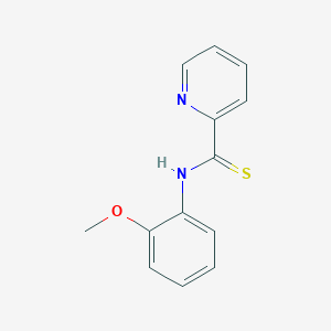 molecular formula C13H12N2OS B5732110 N-(2-methoxyphenyl)-2-pyridinecarbothioamide 