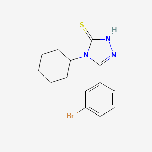 molecular formula C14H16BrN3S B5732113 5-(3-bromophenyl)-4-cyclohexyl-2,4-dihydro-3H-1,2,4-triazole-3-thione 