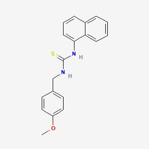 molecular formula C19H18N2OS B5732149 N-(4-methoxybenzyl)-N'-1-naphthylthiourea 