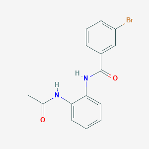 molecular formula C15H13BrN2O2 B5732162 N-[2-(acetylamino)phenyl]-3-bromobenzamide 