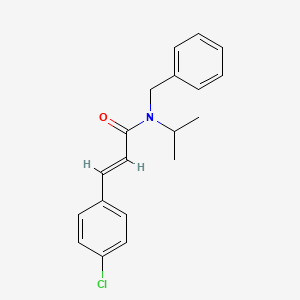 molecular formula C19H20ClNO B5732205 N-benzyl-3-(4-chlorophenyl)-N-isopropylacrylamide 