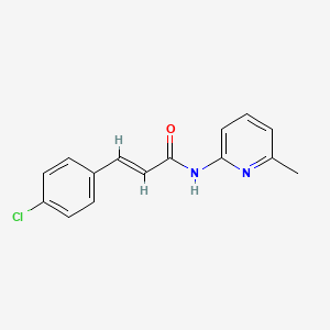 molecular formula C15H13ClN2O B5732208 3-(4-chlorophenyl)-N-(6-methyl-2-pyridinyl)acrylamide 