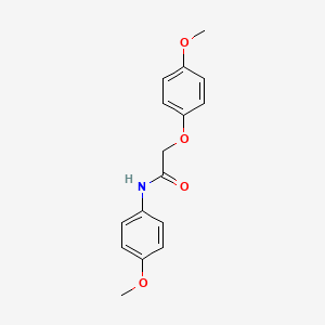 molecular formula C16H17NO4 B5732209 2-(4-methoxyphenoxy)-N-(4-methoxyphenyl)acetamide CAS No. 5687-16-1