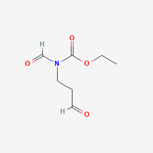 B573221 Ethyl formyl(3-oxopropyl)carbamate CAS No. 160652-24-4