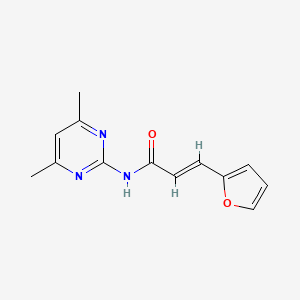 molecular formula C13H13N3O2 B5732217 N-(4,6-dimethyl-2-pyrimidinyl)-3-(2-furyl)acrylamide 