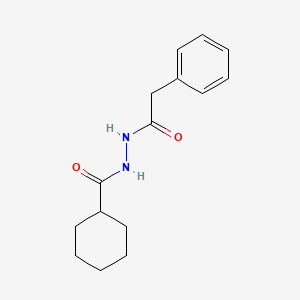molecular formula C15H20N2O2 B5732229 N'-(2-phenylacetyl)cyclohexanecarbohydrazide 