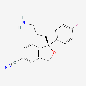 molecular formula C18H17FN2O B573223 Didesmethylescitalopram CAS No. 166037-78-1