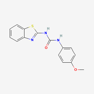 molecular formula C15H13N3O2S B5732244 N-1,3-benzothiazol-2-yl-N'-(4-methoxyphenyl)urea 