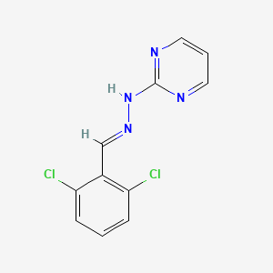 molecular formula C11H8Cl2N4 B5732251 2,6-dichlorobenzaldehyde 2-pyrimidinylhydrazone 