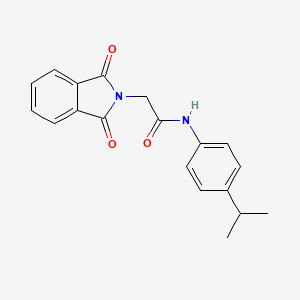 molecular formula C19H18N2O3 B5732258 2-(1,3-dioxo-1,3-dihydro-2H-isoindol-2-yl)-N-(4-isopropylphenyl)acetamide 