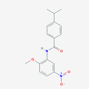 molecular formula C17H18N2O4 B5732280 4-isopropyl-N-(2-methoxy-5-nitrophenyl)benzamide 