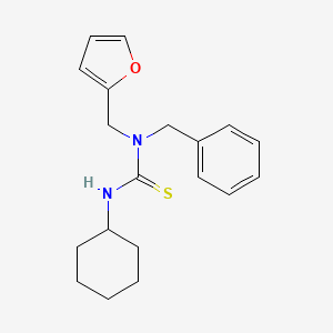 1-BENZYL-3-CYCLOHEXYL-1-[(FURAN-2-YL)METHYL]THIOUREA