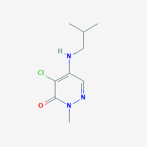 molecular formula C9H14ClN3O B5732339 4-chloro-5-(isobutylamino)-2-methyl-3(2H)-pyridazinone 