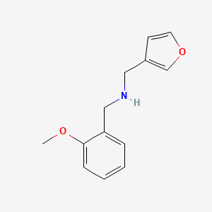 molecular formula C13H15NO2 B5732344 (3-furylmethyl)(2-methoxybenzyl)amine 