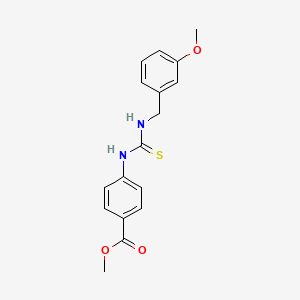 methyl 4-({[(3-methoxybenzyl)amino]carbonothioyl}amino)benzoate