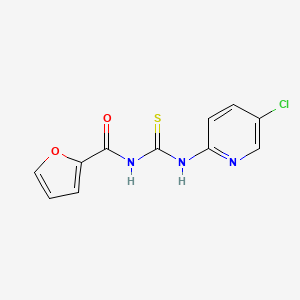 molecular formula C11H8ClN3O2S B5732352 N-{[(5-chloro-2-pyridinyl)amino]carbonothioyl}-2-furamide 