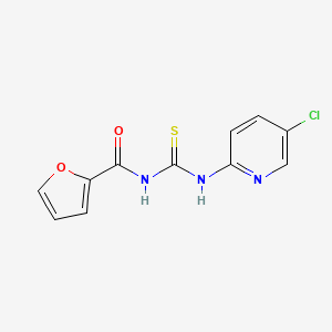 molecular formula C11H8ClN3O2S B5732352 N-[(5-chloropyridin-2-yl)carbamothioyl]furan-2-carboxamide 