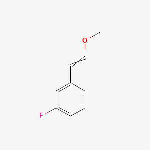 molecular formula C9H9FO B573237 Benzene, 1-fluoro-3-(2-methoxyethenyl)- CAS No. 188400-90-0